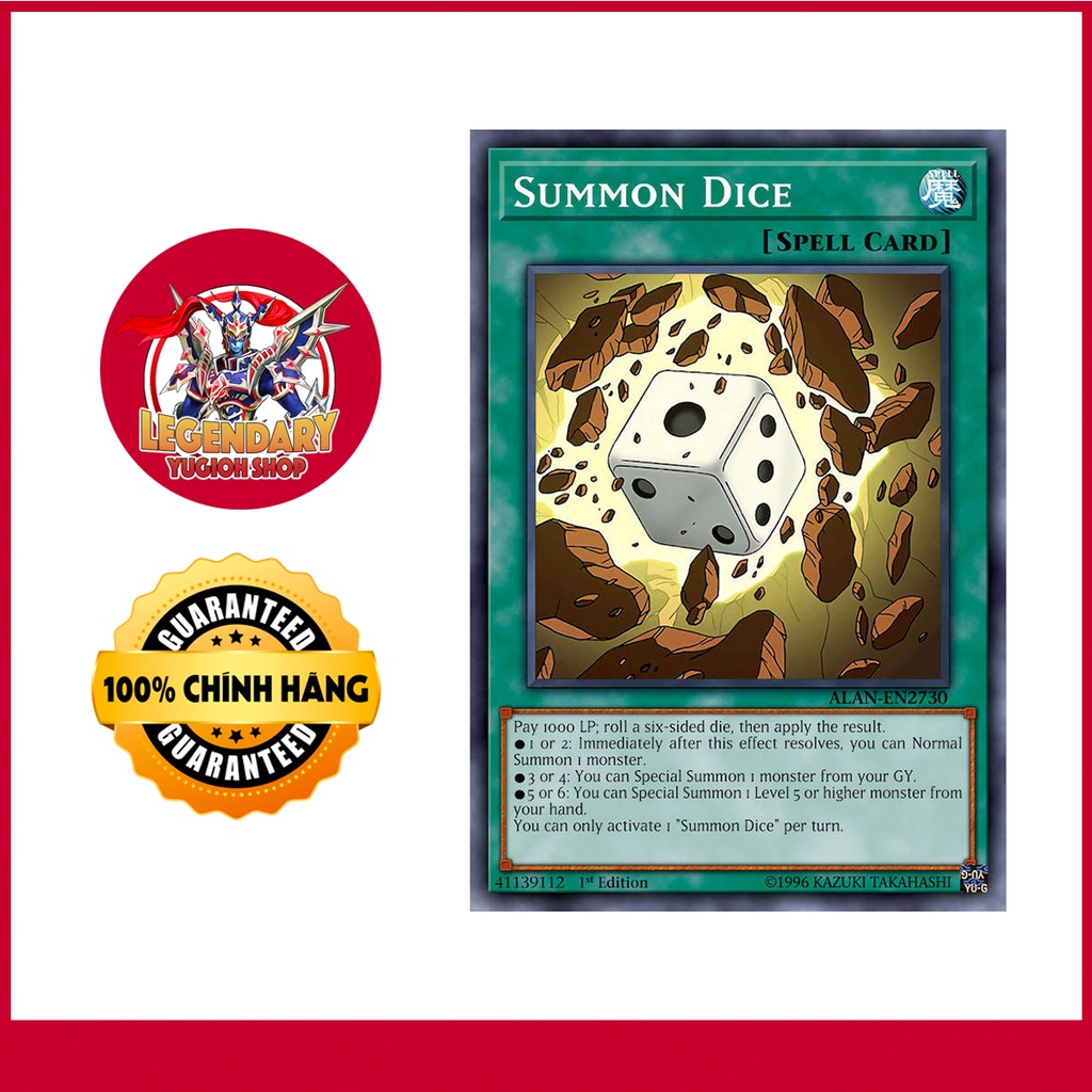 [Thẻ Bài Yugioh Chính Hãng] Summon Dice