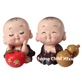 Tượng chibi chú tiểu bình an