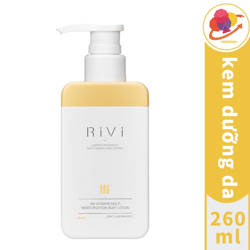 Sữa dưỡng thể rivi dưỡng ẩm dưỡng ẩm niacinamide làm sáng trẻ hóa sữa tắm hương thơm tự nhiên bền lâu sữa tắm 260g