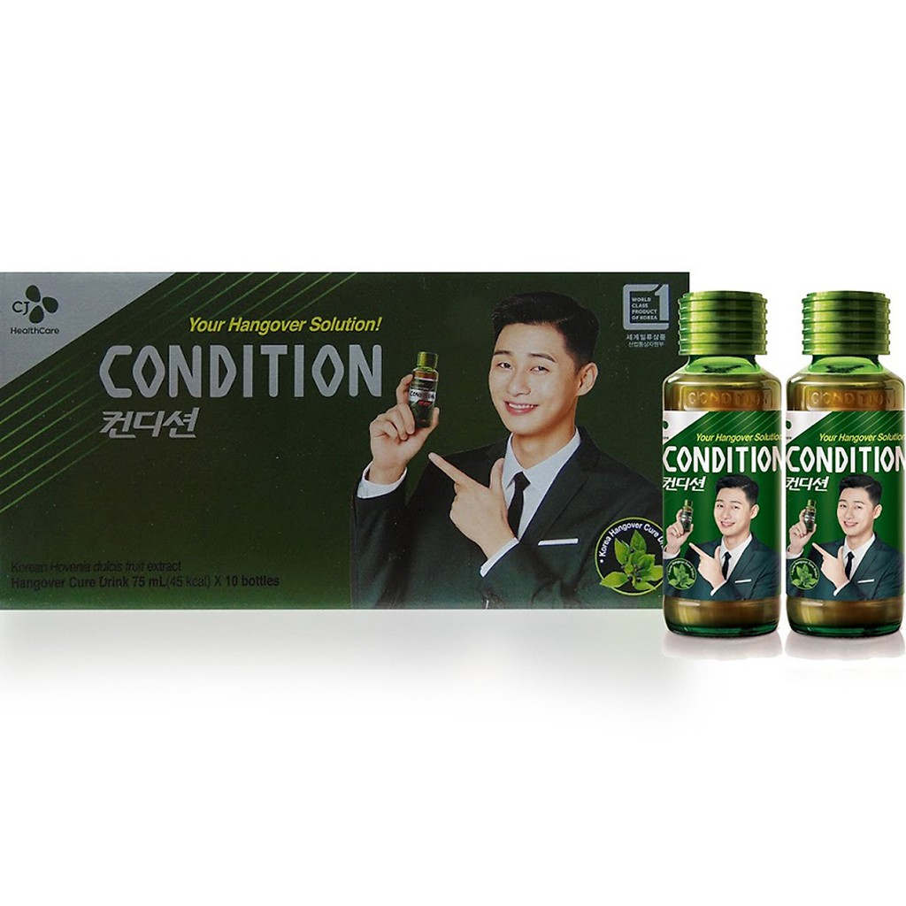 Hộp 10 Chai Nước Giải Rượu, Mát Gan Condition 75ml