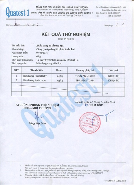 Khẩu trang 4 lớp xanh Xuân Lai hộp 50 cái lọc bụi và vi khuẩn