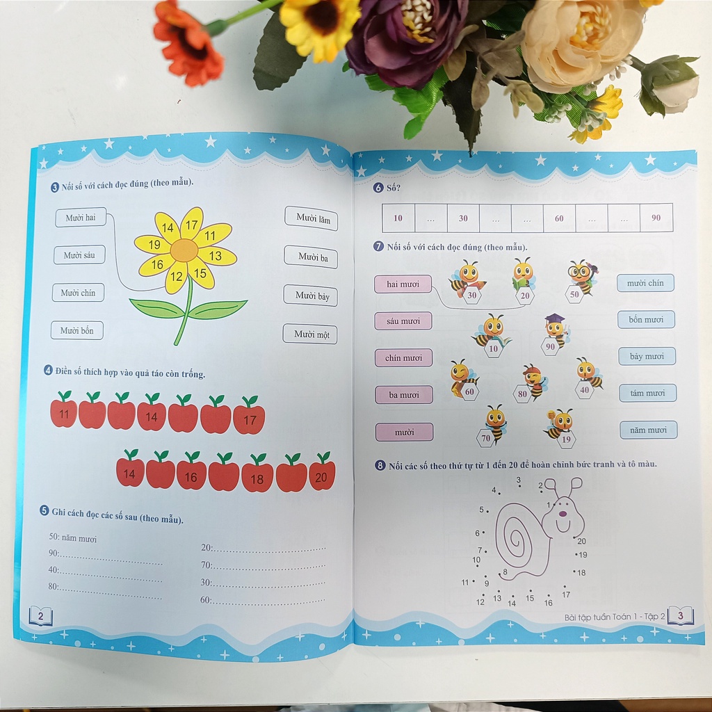 Sách Bài tập tuần Toán 1 Tập 2 (Cánh diều và kết nối) - ndbooks