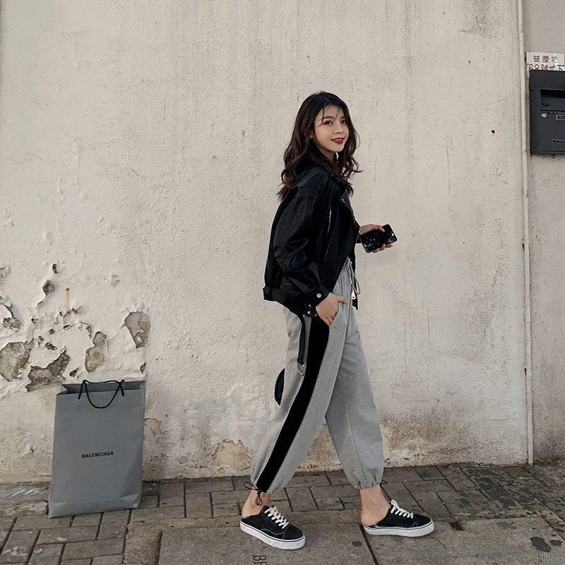 Quần dài phong cách thể thao năng động cá tính cho nữ