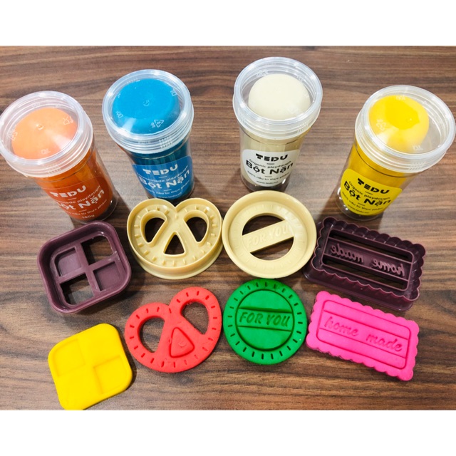 Khuôn chơi bột nặn đất nặn an toàn Tedu - COOKIE HOMEMADE
