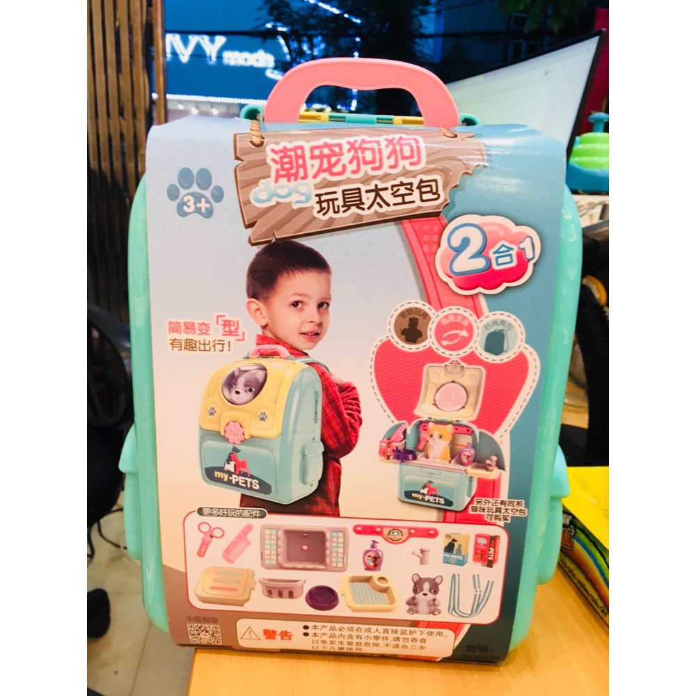 BỘ ĐỒ CHƠI BALO CHĂM SÓC THÚ CƯNG