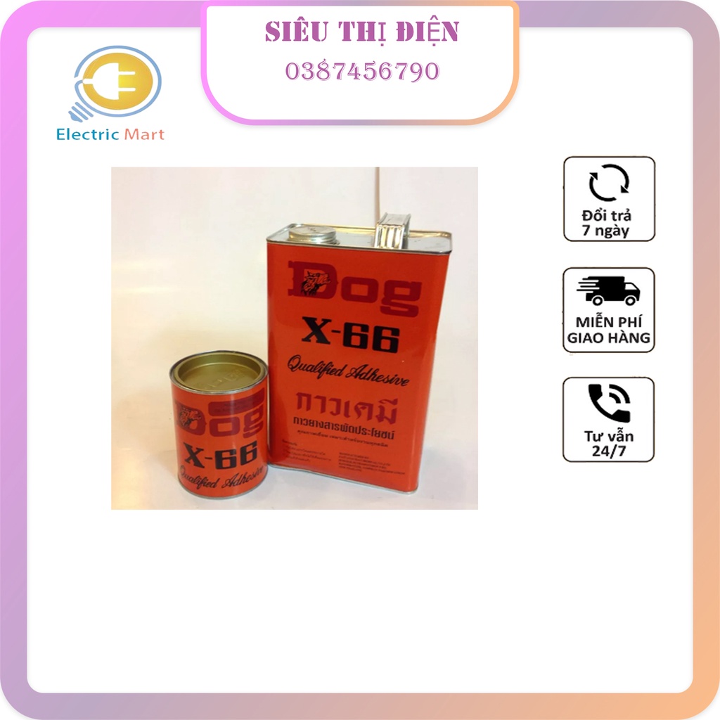 Keo con chó X66, dán giày da, dán gỗ, keo dán đa năng loại 100ml, 200ml, 600ml