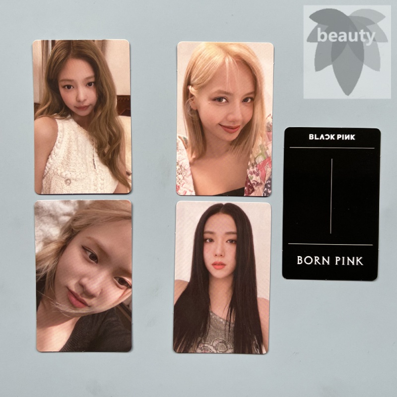 BORN PINK Bộ Sưu Tập Thẻ Ảnh Màu Hồng Sinh Động