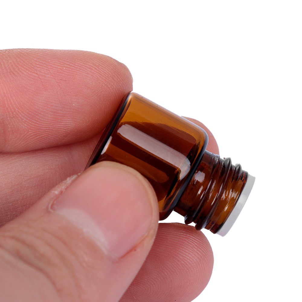 Lọ Đựng Tinh Dầu Mini Có Nắp Thủy Tinh Thiết Kế Di Động Tiện Dụng