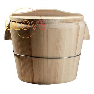 Thùng đựng gạo bằng gỗ tự nhiên có nắp đậy tiện dụng