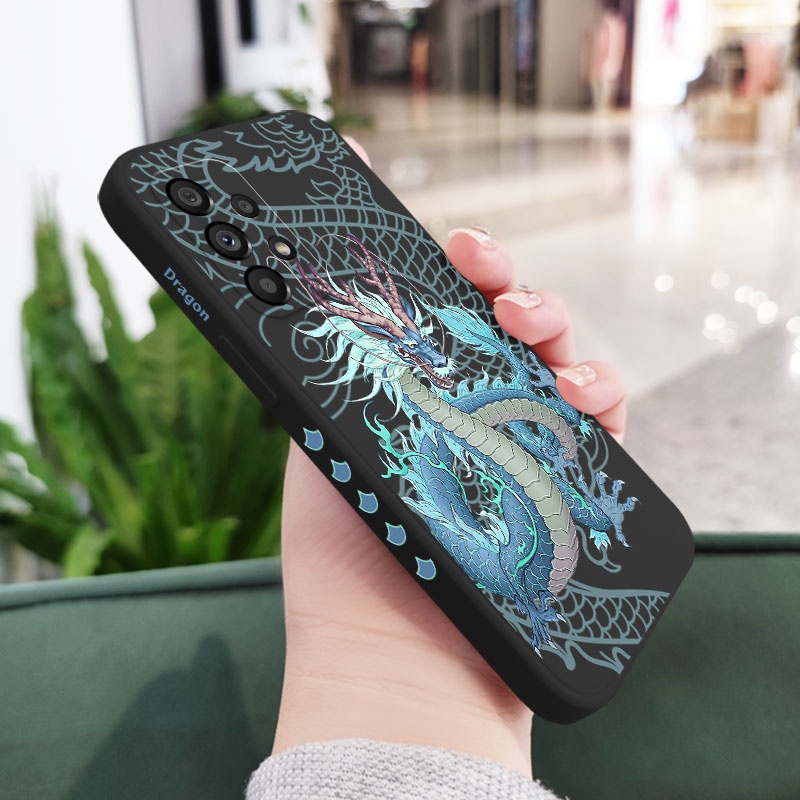 Ốp Lưng Silicone Họa Tiết Rồng Cho Samsung Galaxy A73 A53 A33 A23 5G