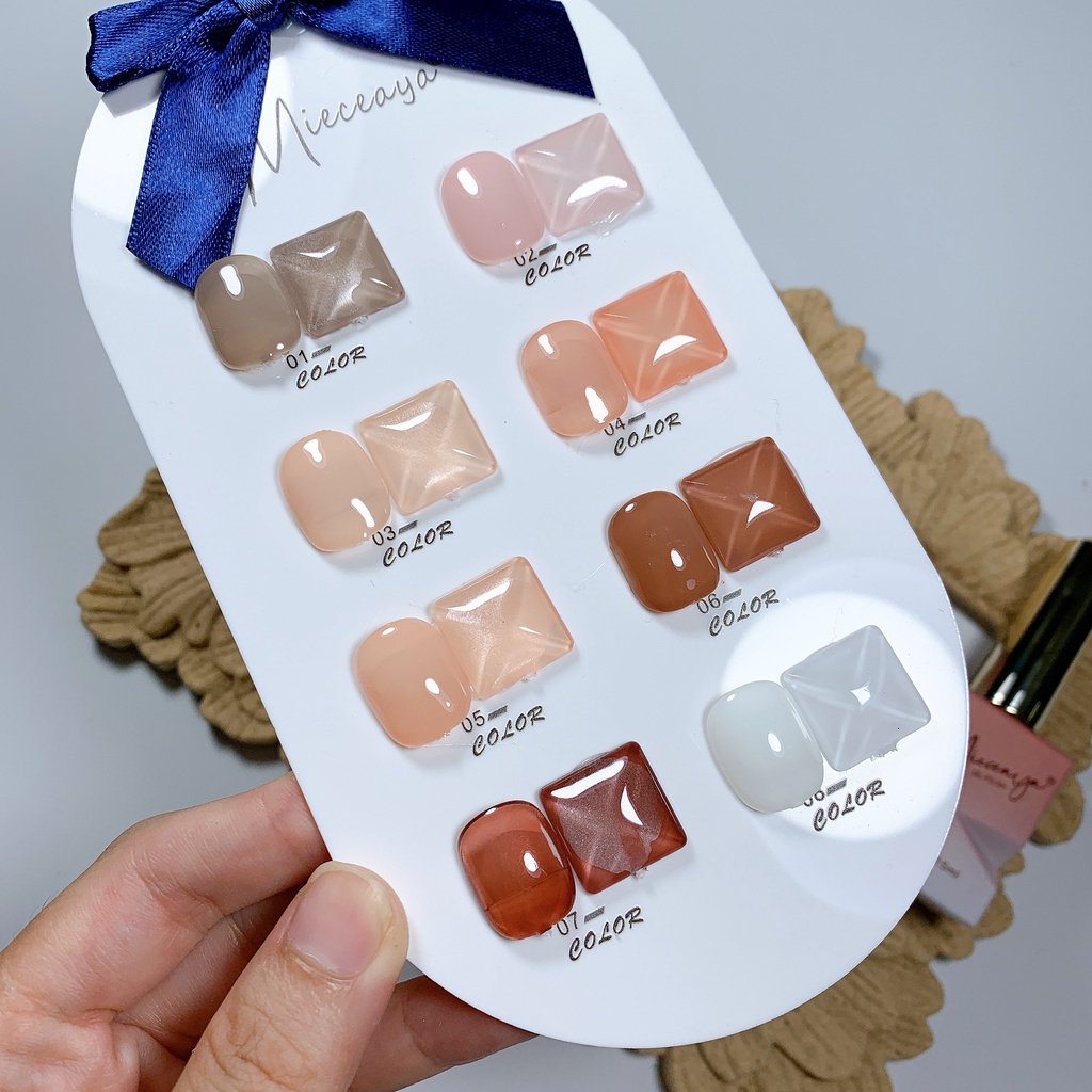 Set Sơn Gel Thạch 8 màu Vandonnie Mieauga [ Tặng Bảng Màu ] - manh219