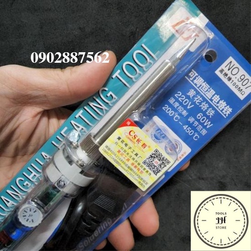 mỏ hàn chì điều chỉnh nhiệt độ NO 907 60w (200 - 450 độ C)
