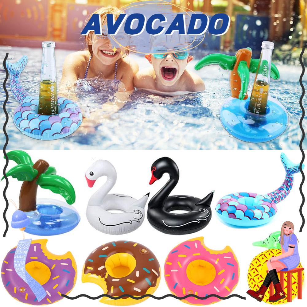 Phao bơm hơi dùng đế lót cốc nước trong bữa tiệc