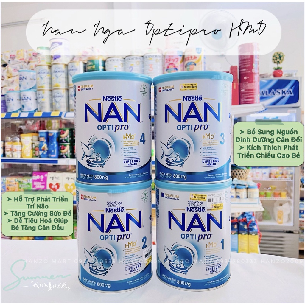 Sữa Nan Nga 400gr , 800gr đủ số 1,2,3,4 mẫu mới date mới