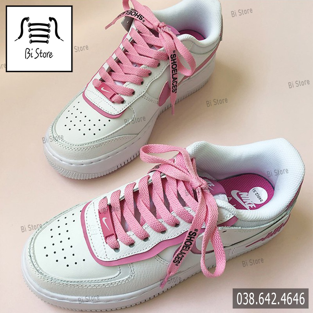 [𝗕𝗮́𝗻 𝘁𝗵𝗲𝗼 𝗰𝗮̣̆𝗽] Dây giày dẹt có chữ SHOELACES dành cho giày Nike AF1, AJ, Converse, Vans,... [𝟬𝟭 - 𝟭𝟰] [𝗕𝗮̉𝗻𝗴 𝟮𝟴 𝗺𝗮̀𝘂]