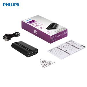 Pin sạc dự phòng Philips DLP2101QBK 10000mAh tích hợp cổng USB-C