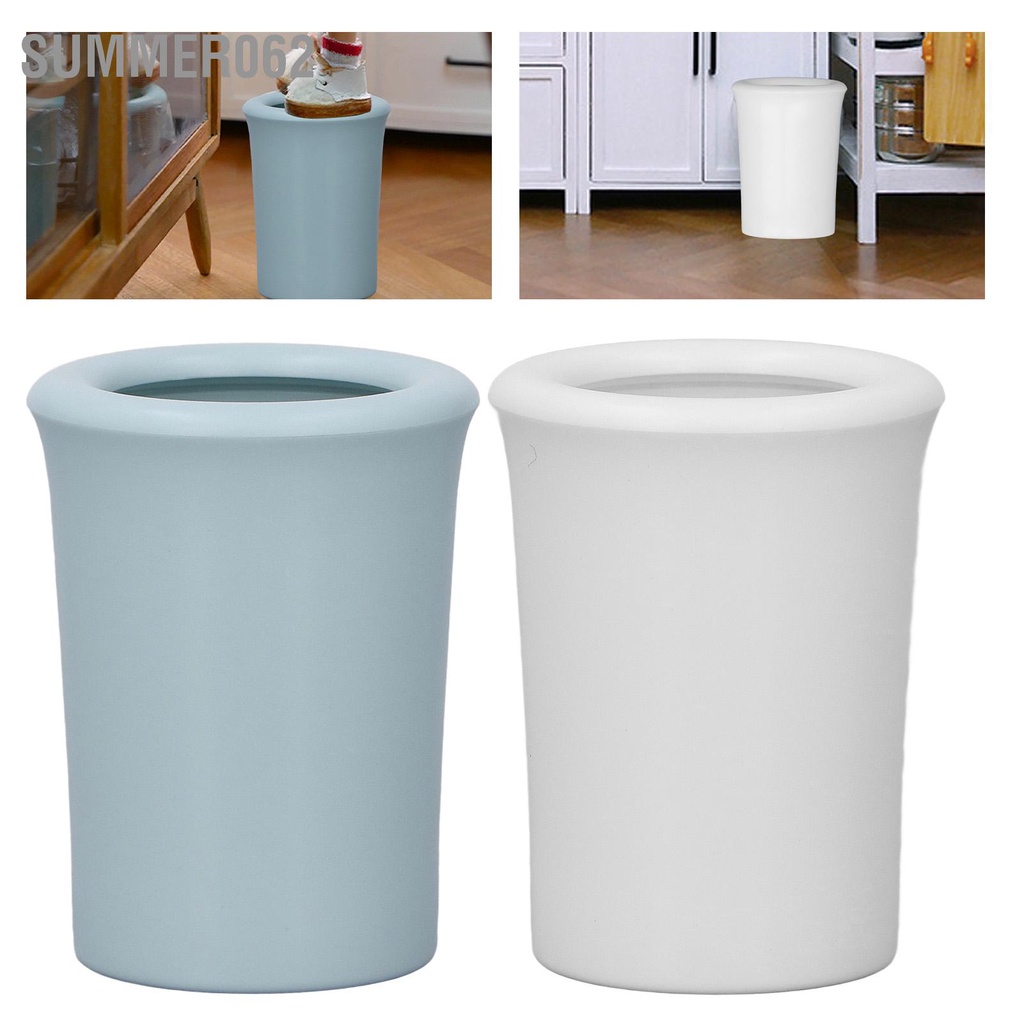 Summer062 1: 6 Thùng rác nhà búp bê Mô hình thu nhỏ Phong cách đơn giản Trang trí PVC