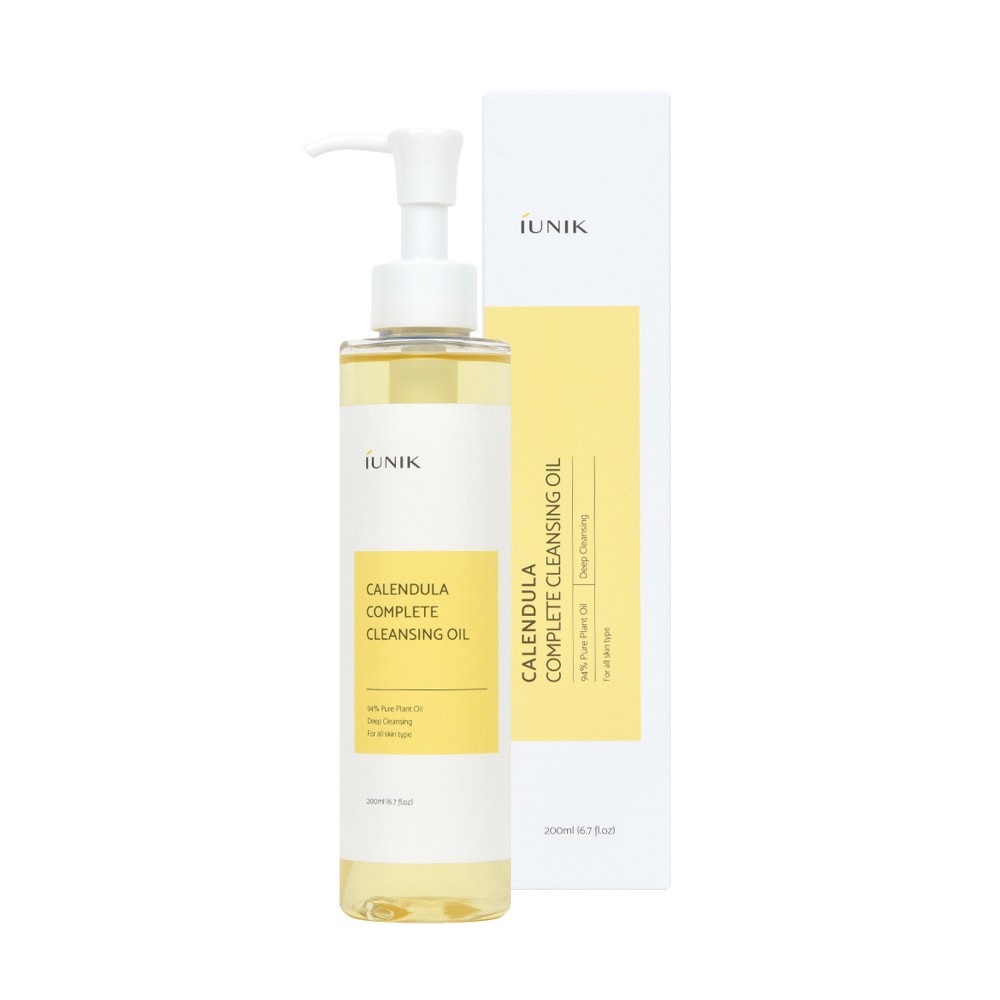 Dầu tẩy trang hoa cúc IUNIK Calendula Complete Cleansing Oil 200ml