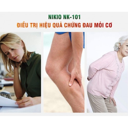 Máy Xung Điện Pin Sạc 8 Miếng Dán Nikio NK-101 - Giảm Đau Nhức Tê Bì Chân Tay Hiệu Quả