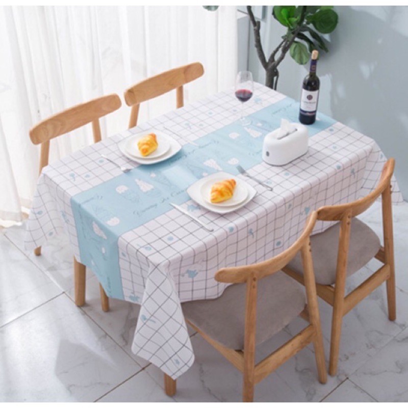 Khăn thảm trải bàn nhựa PVC chống thấm nước 88107 siêu thị 24/7