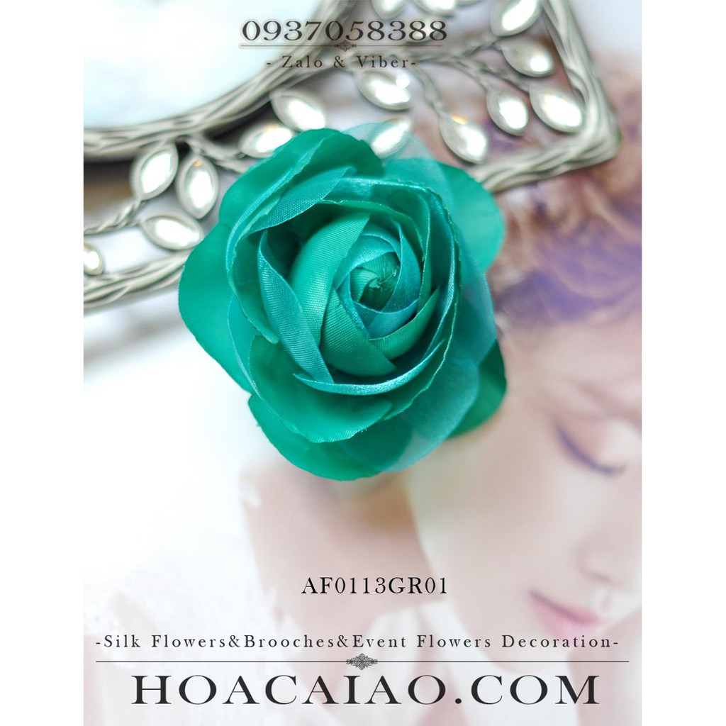 Hoa cài áo đồng phục- đám cưới AE0047GR05-10 cái.