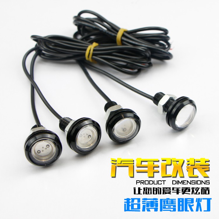 Đèn Led Mắt Diều Hâu Siêu Mỏng Chống Thấm Nước Siêu Sáng Dành Cho Xe Hơi Hawkeye