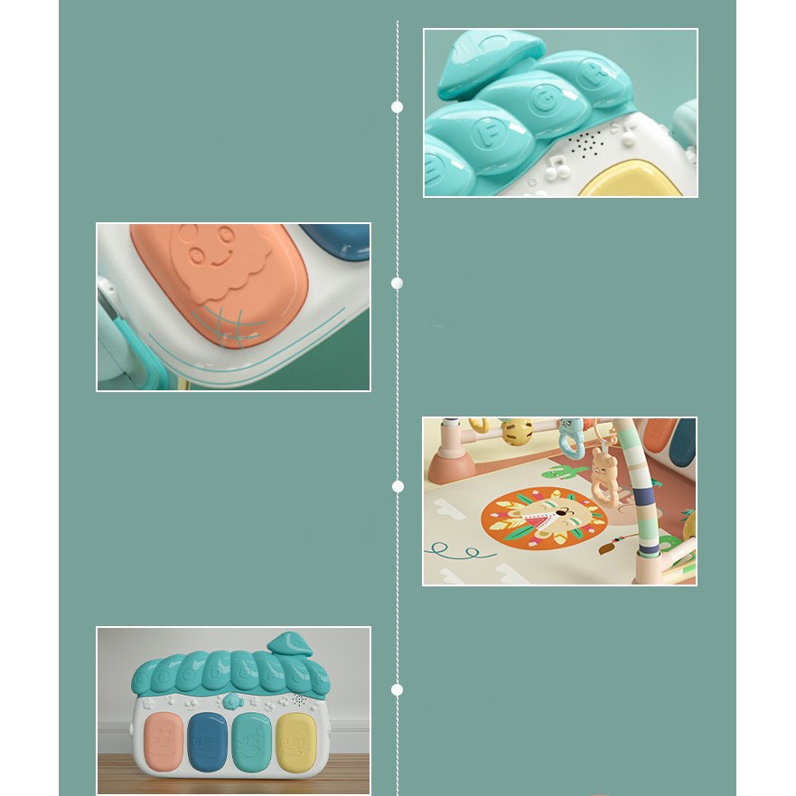 Thảm nhạc cho bé 3in1 kết hợp xe tập đi cho bé hàng cao cấp