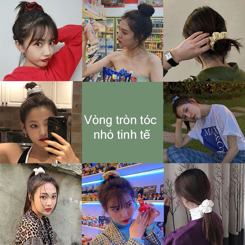 Cột tóc dây buộc tóc đẹp phụ kiện thời trang cổ điển