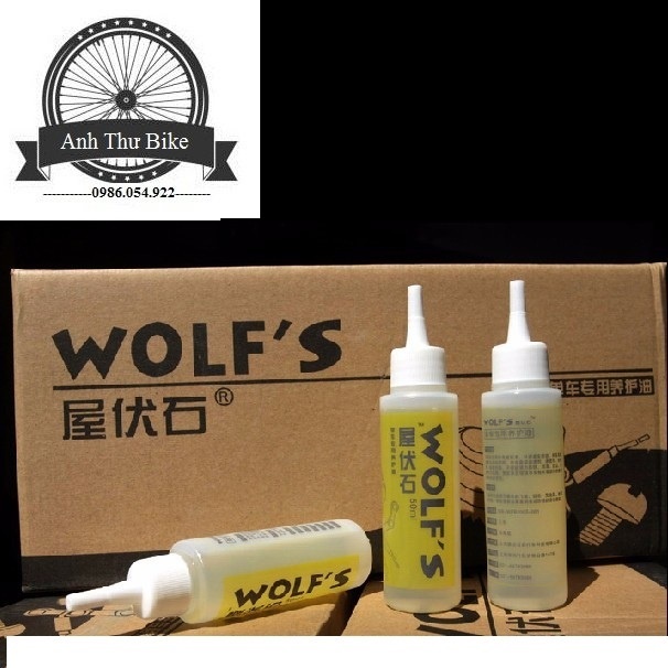 Dầu tra sên xích líp xe đạp WOLFS hàng chính hãng