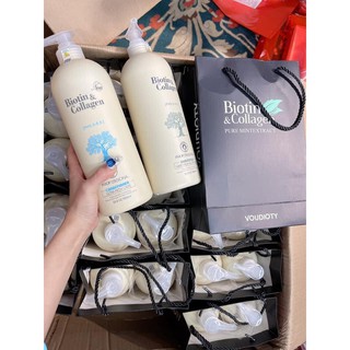 Cặp dầu gội xã Biotin Collagen