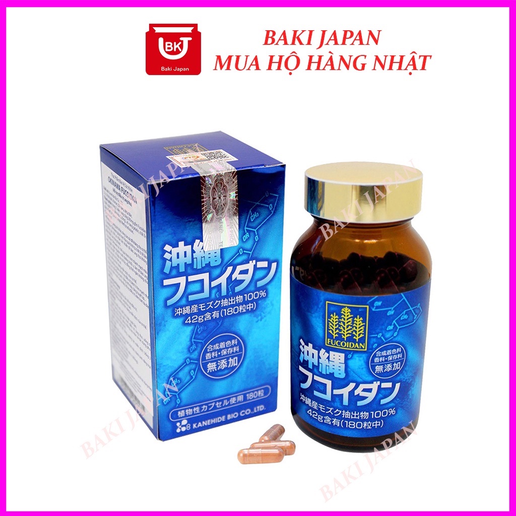 Viên uống hỗ trợ ung thư Fucoidan Okinawa xanh Nhật bản 180 viên