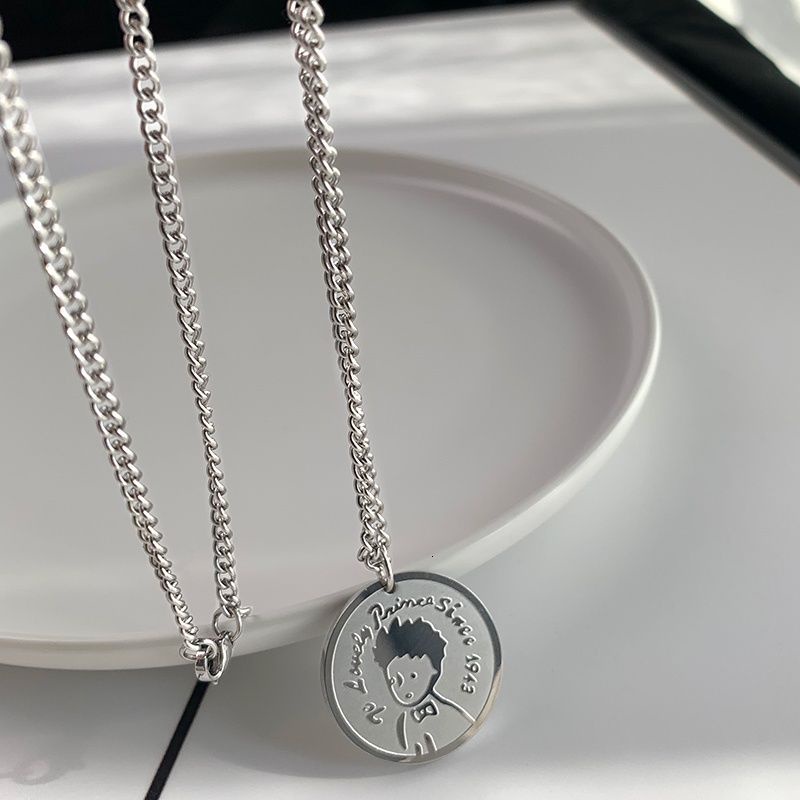 Vòng cổ mặt hình hoàng tử nhỏ dễ thương phong cách hip hop