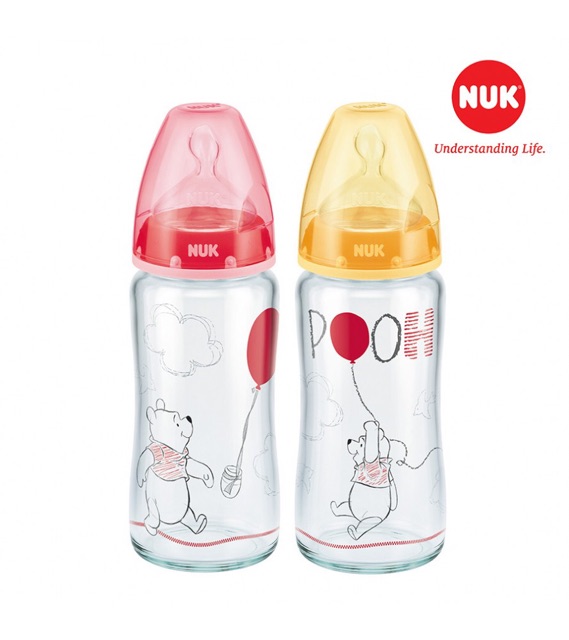 BÌNH SŨA NUK THỦY TINH PREMIUM CHOICE 120ML - 240ML