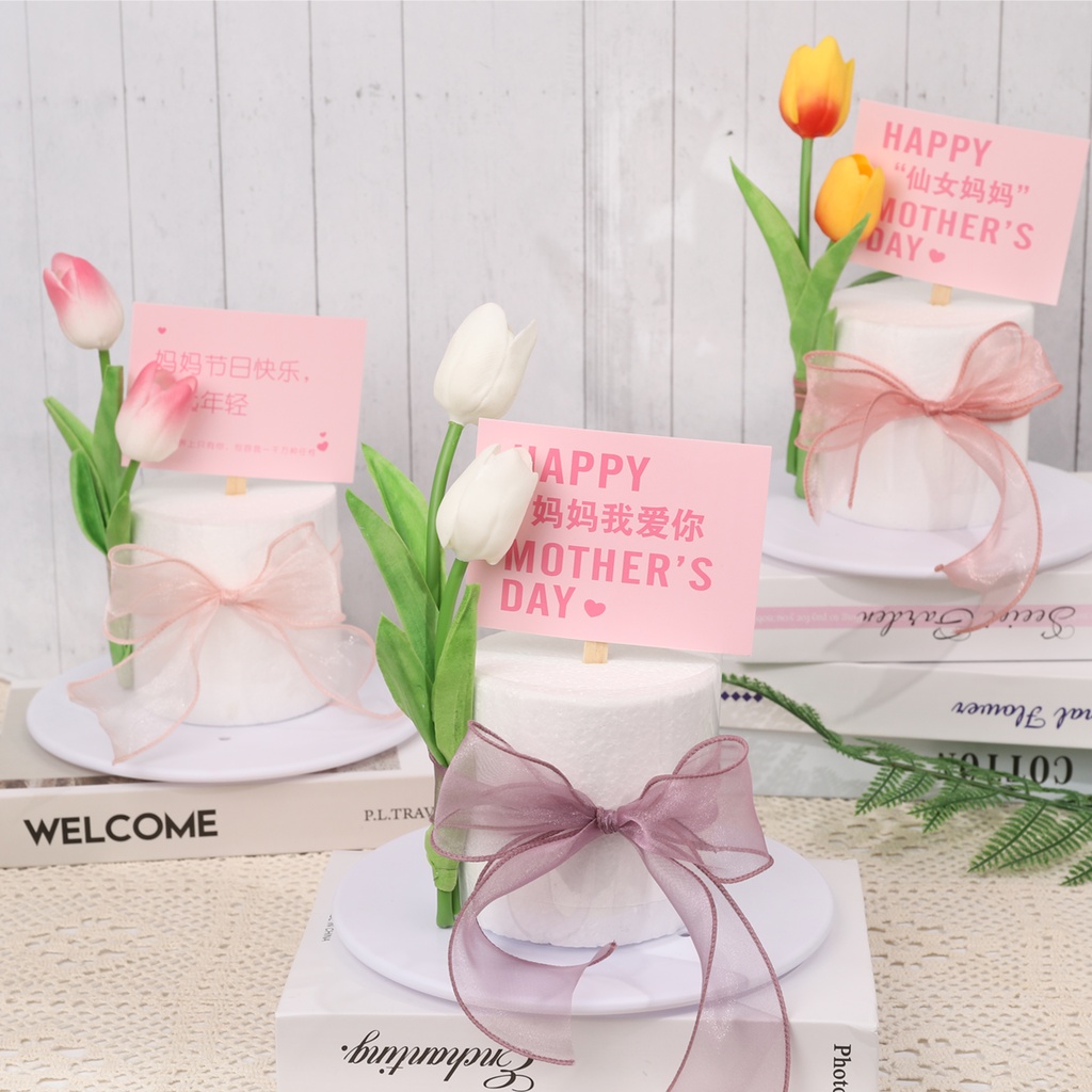 Dây Ruy Băng 5M Đính Ruy Băng Trang Trí Bánh Kem Sinh Động