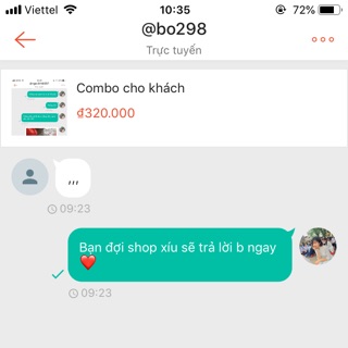 Combo cho khách live
