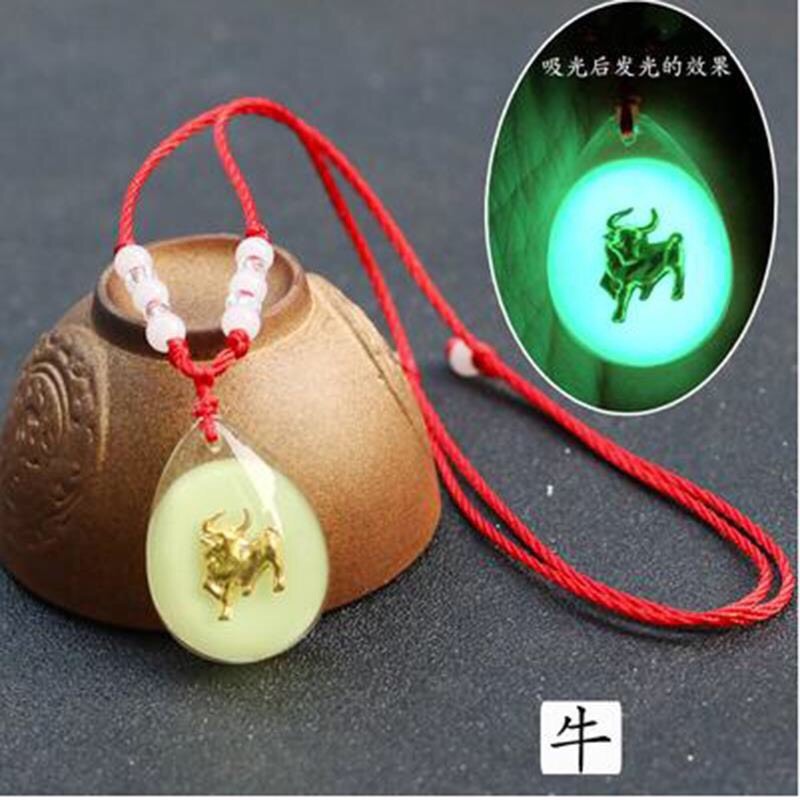 Vòng Cổ Phát Sáng Dạ Quang 12 Con Giáp,Cung Hoàng Đạo Thời Trang Unisex, Vòng Cổ Nam Nữ