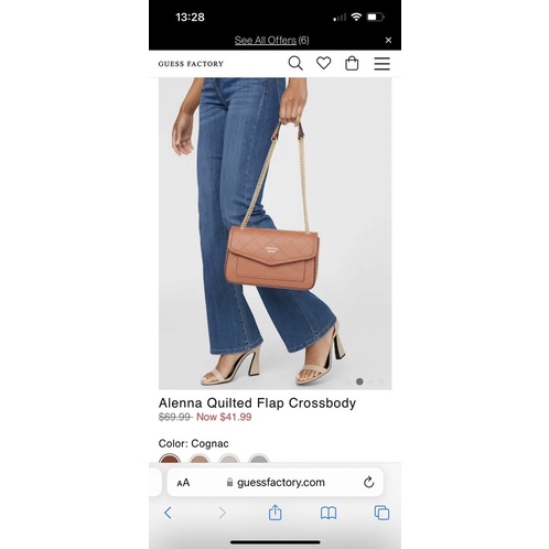 TÚI XÁCH NỮ GUESS ALENNA QUILTED FLAP