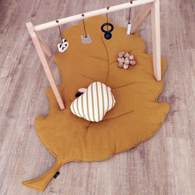 Thảm Cotton Hình Chiếc Lá Dùng Trang Trí Phòng Cho Trẻ Em