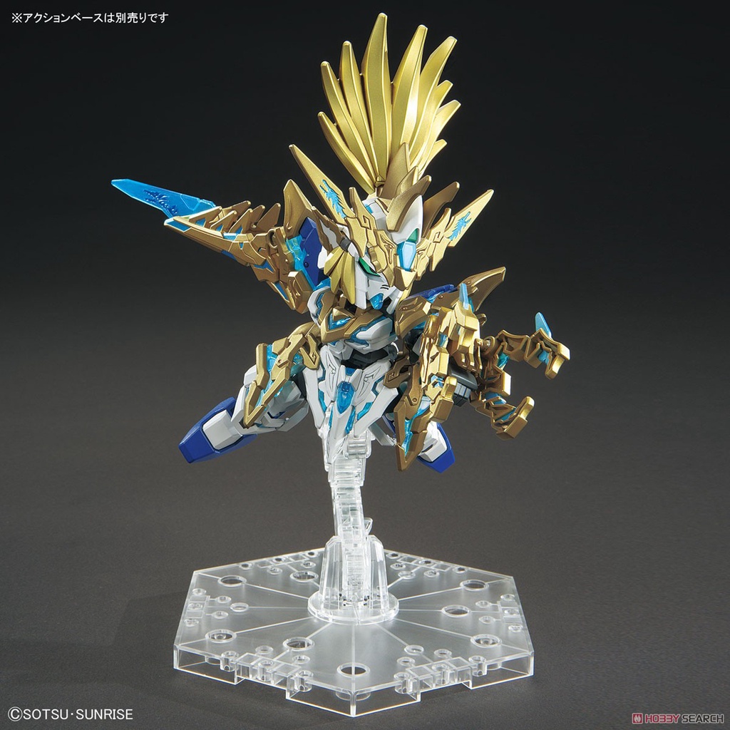 Gundam SDW Heroes Long Zun Liu Bei Bandai SD 17 Lưu Bị Mô hình nhựa lắp ráp