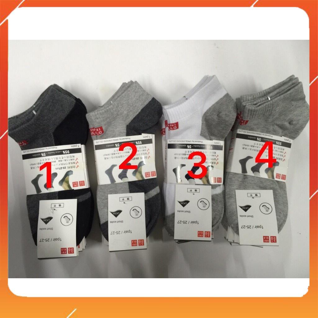 Set 10 đôi tất nam cổ cao UNI hàng xuất Nhật cao cấp nhiều màu