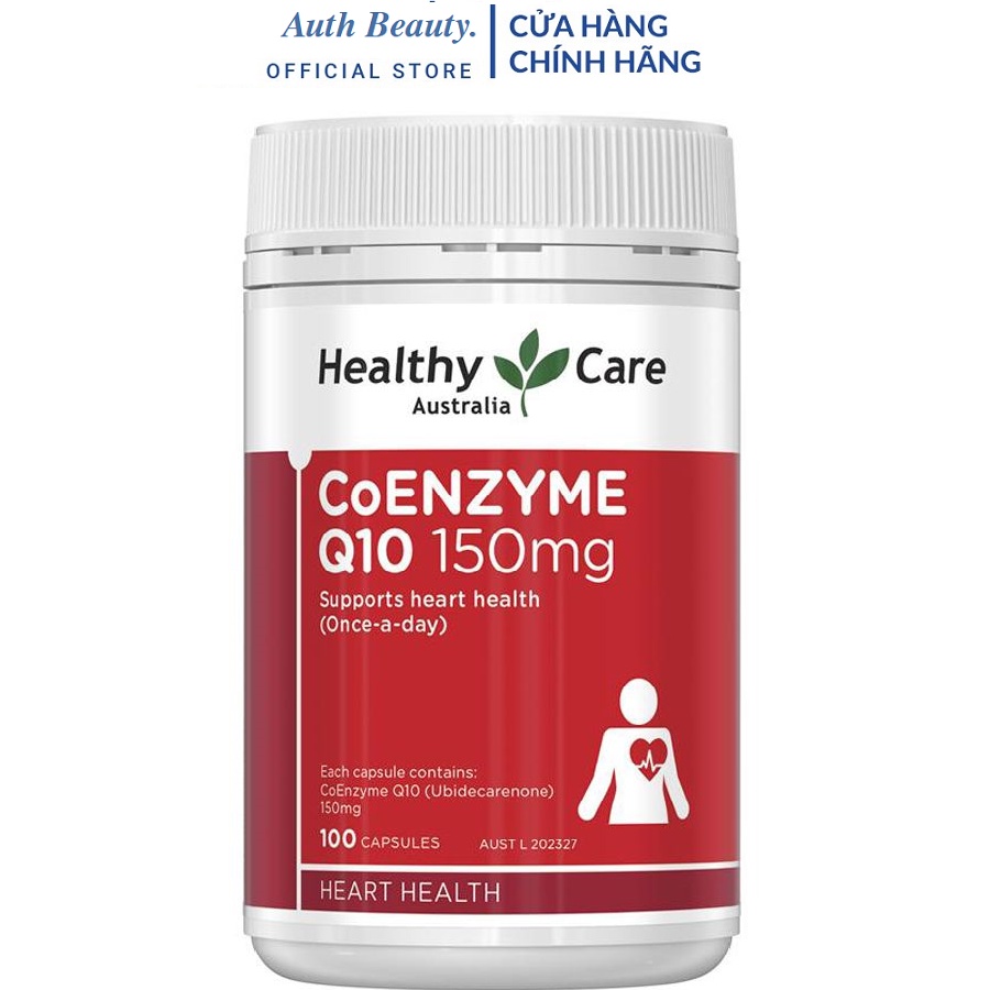 Viên uống bổ tim Úc Healthy Care CoEnzyme Q10 150mg 100 Viên