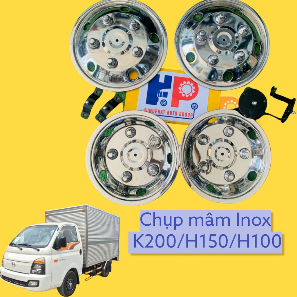 Chụp Mâm Inox Cho Xe Tải XE Ô TÔ, XE HƠI   K200/ H150/ H100