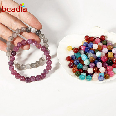Beadia Hạt Xâu Làm Trang Sức 8Mm 18 Màu Sắc