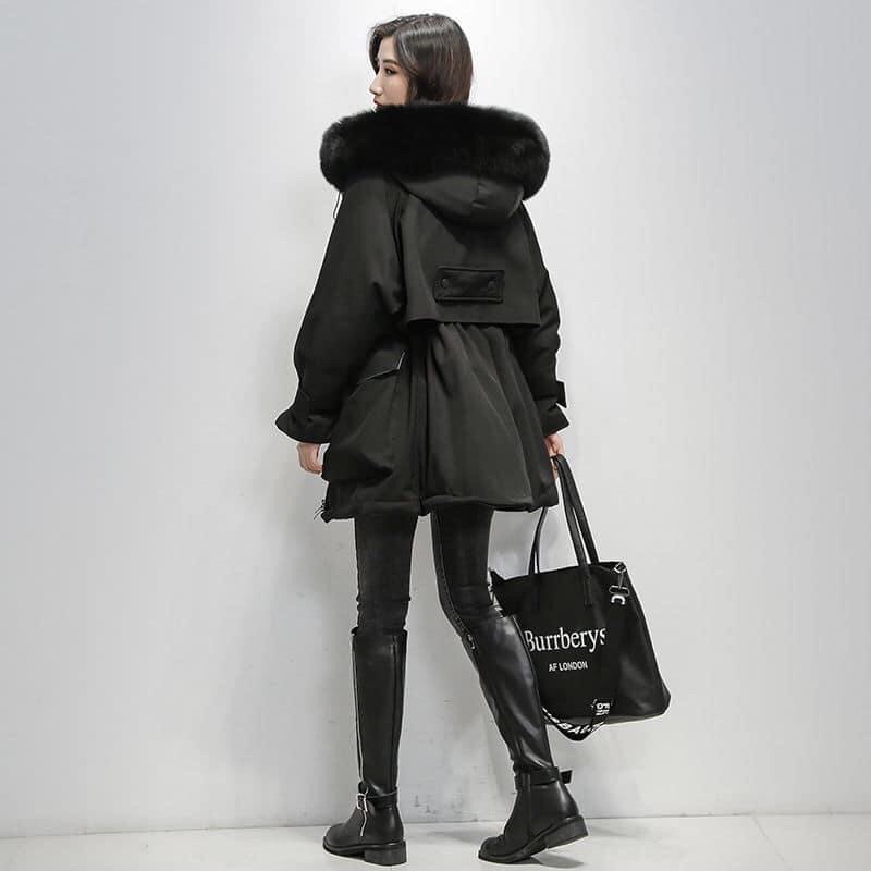 Áo phao parka siêu ấm phong cách Hàn Quốc
