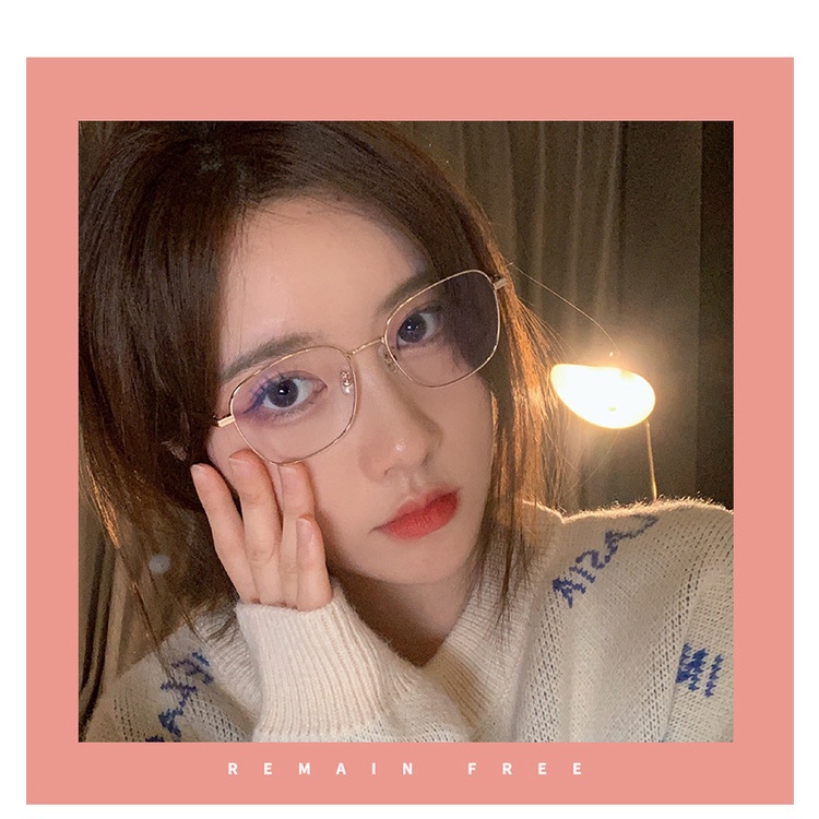 Mắt kính giả cận chống tia bức xạ phong cách cổ điển dành cho nam nữ mã ks32