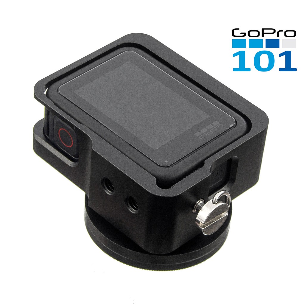 Case nhôm CNC Lens UV Filter 52mm cho GoPro 8 Black Kèm hotshoe gắn được mic - GoPro101