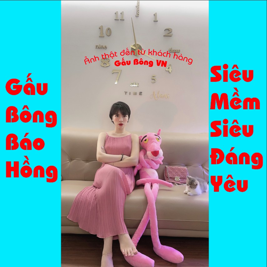 Gấu Bông Báo Hồng Pink Panther Ngộ Nghĩnh