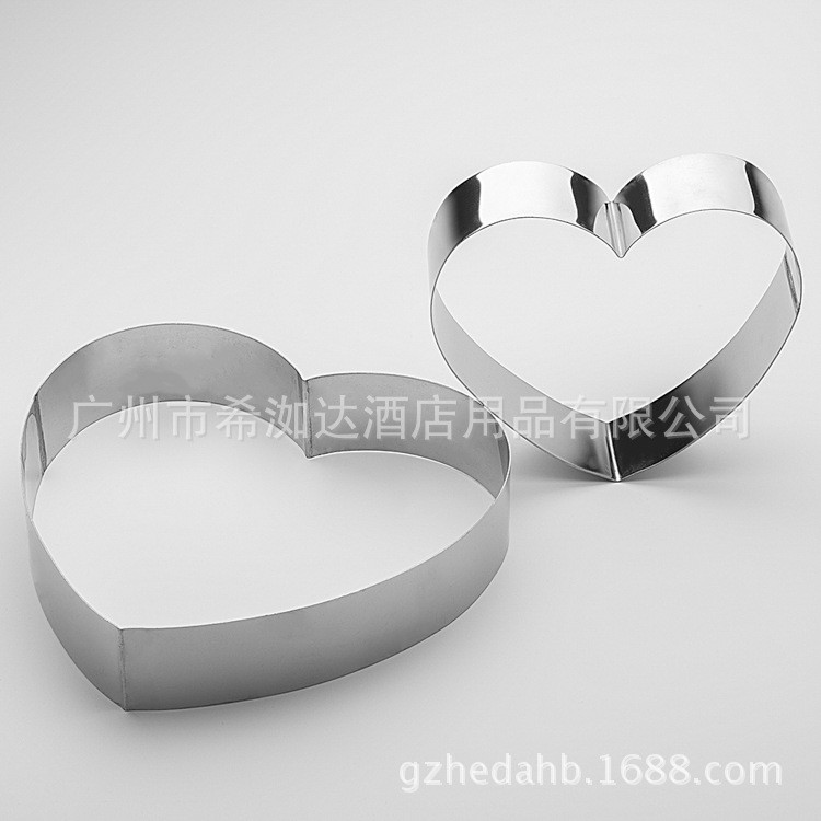 Khuôn Ring tim thép không gỉ 6 inch - 8 inch - 9 inch