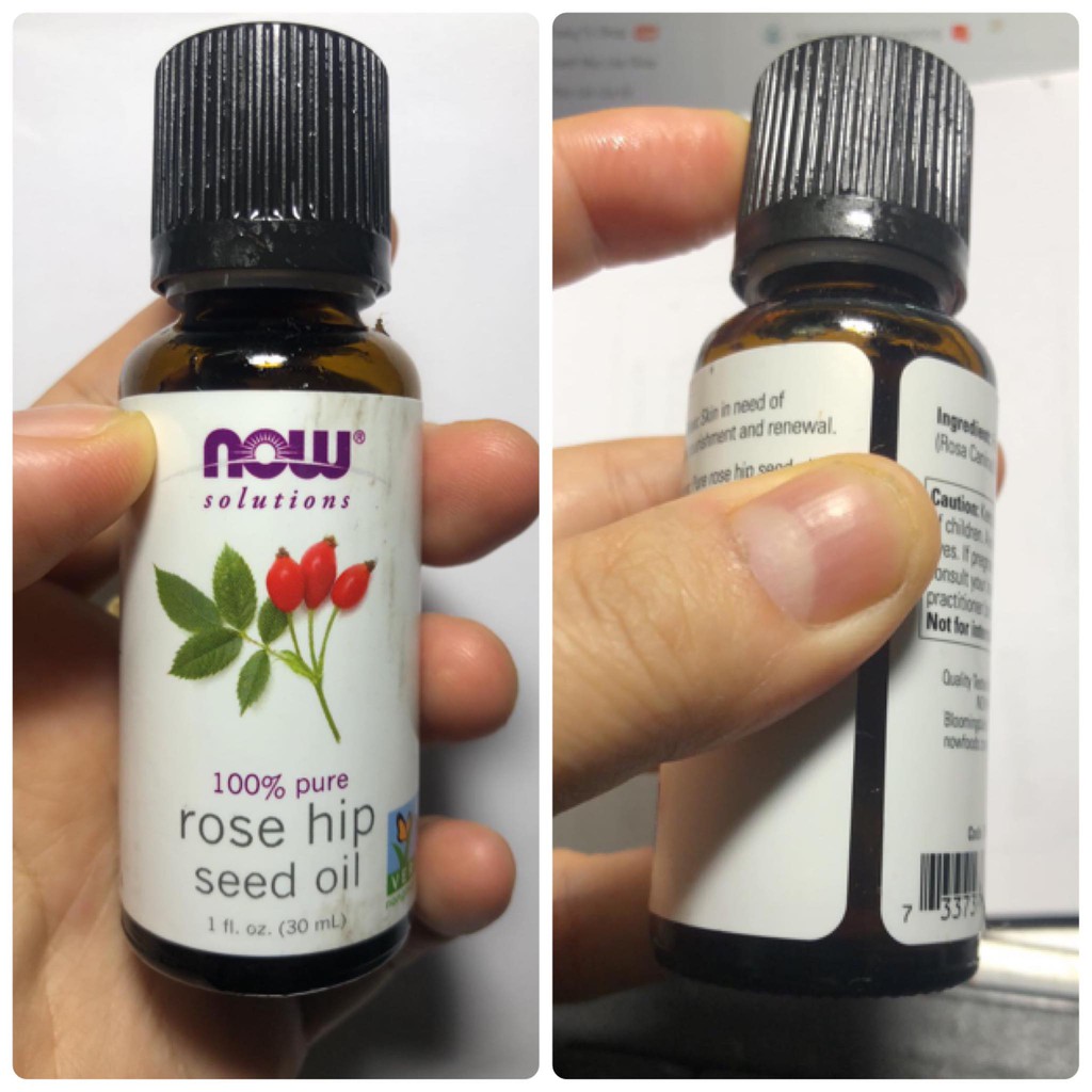 [BIG SALE] [30ml] Dầu Nụ Tầm Xuân Thiên Nhiên Now Solutions Rosehip Oil