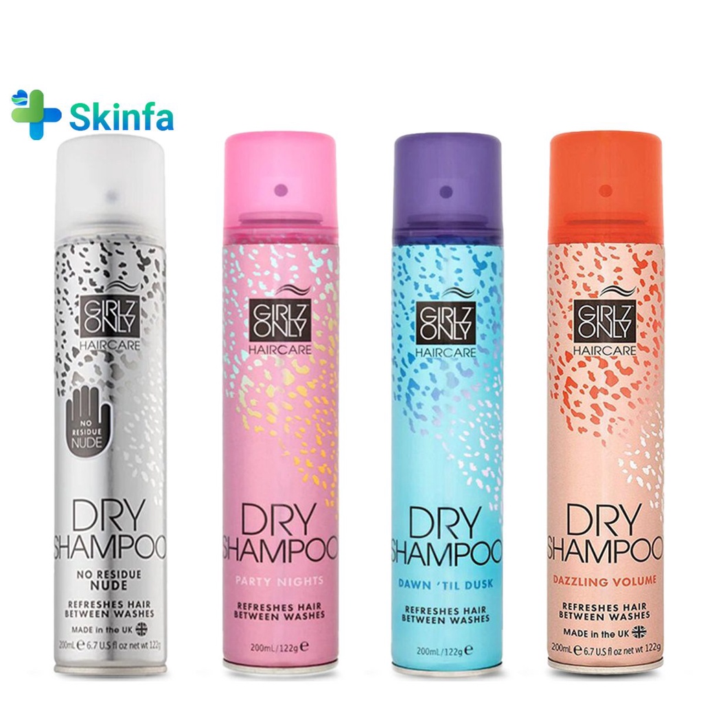 Dầu Gội Khô GIRLZ ONLY Shampoo 200ml - Skinfa